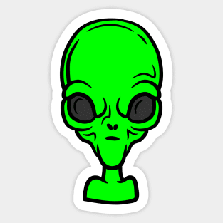 ALIEN FUNNY SHIRT Sticker